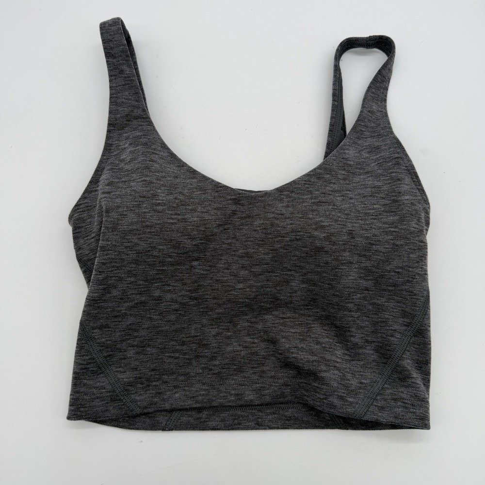 Gilly Hicks Recharge Sports Bra XS Gray Space Dye Activewear